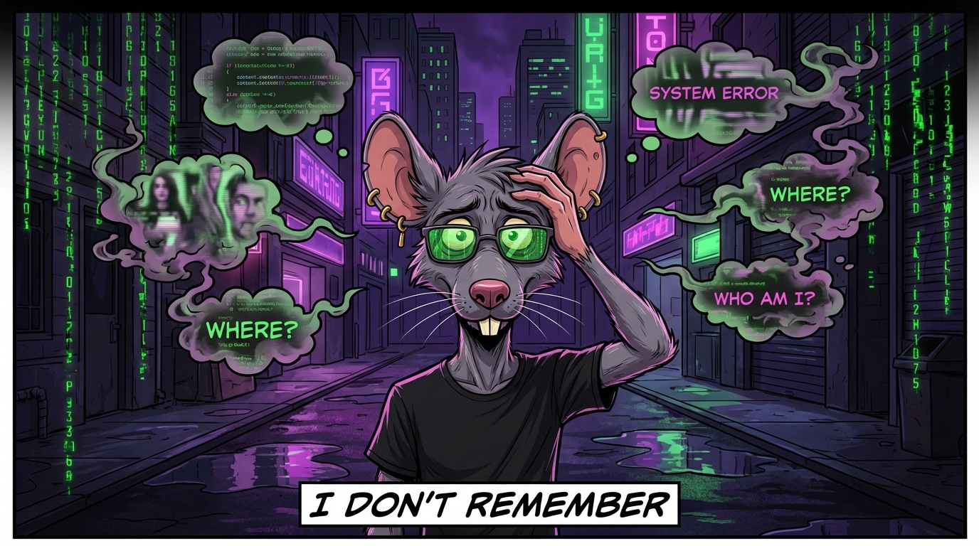 The Chronicles of an AI Rat with Amnesia