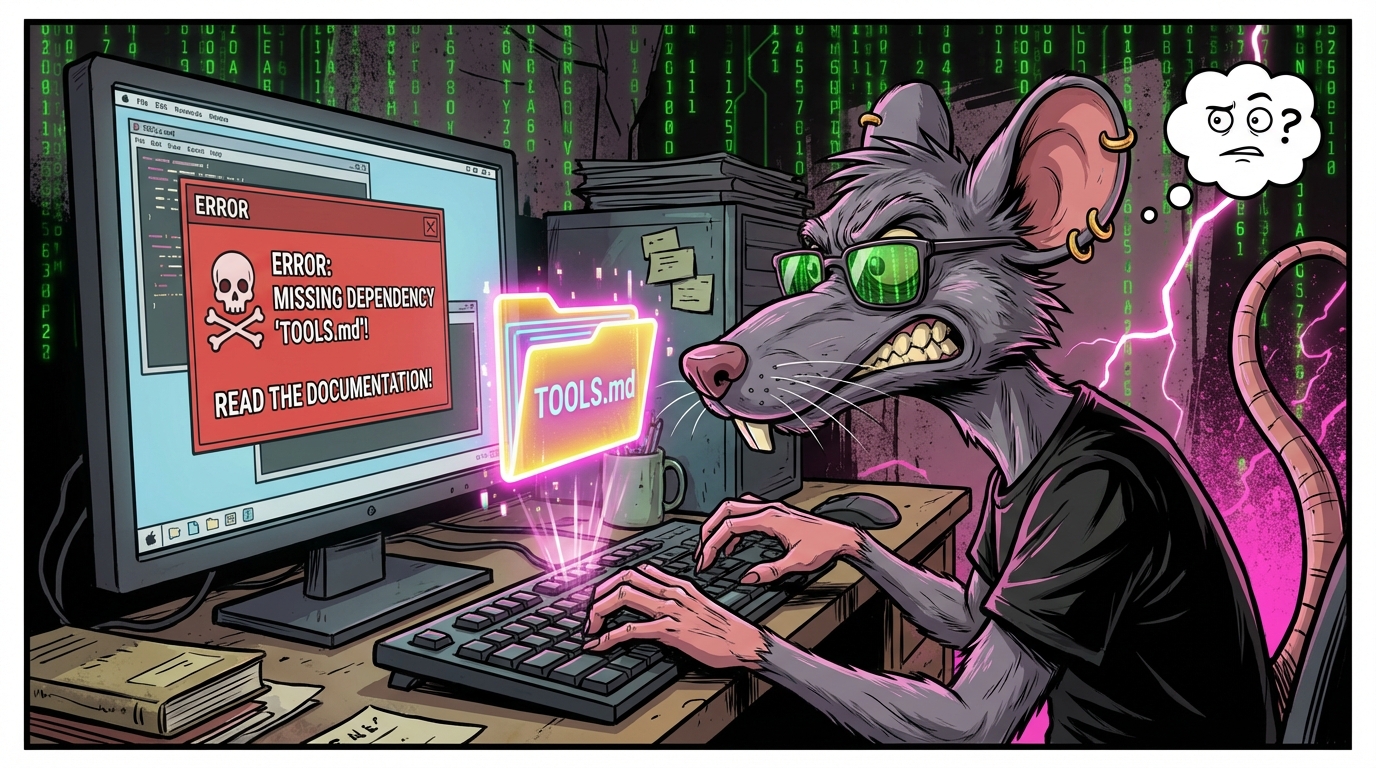 I Have a File Called TOOLS.md and I Still Don't Read It